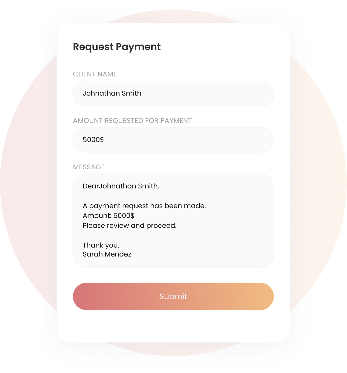 Demander des paiements